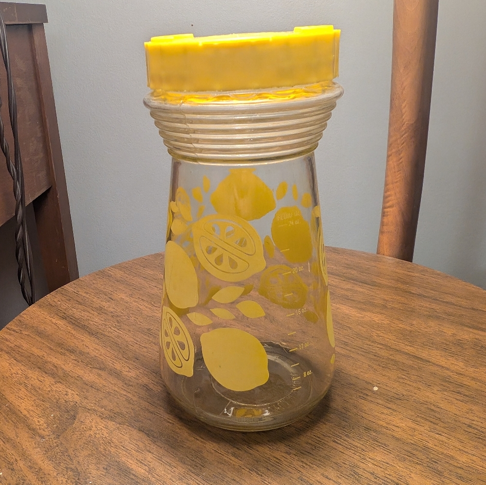 Vintage Glass Lemonade Pitcher - Picture 8 of 8